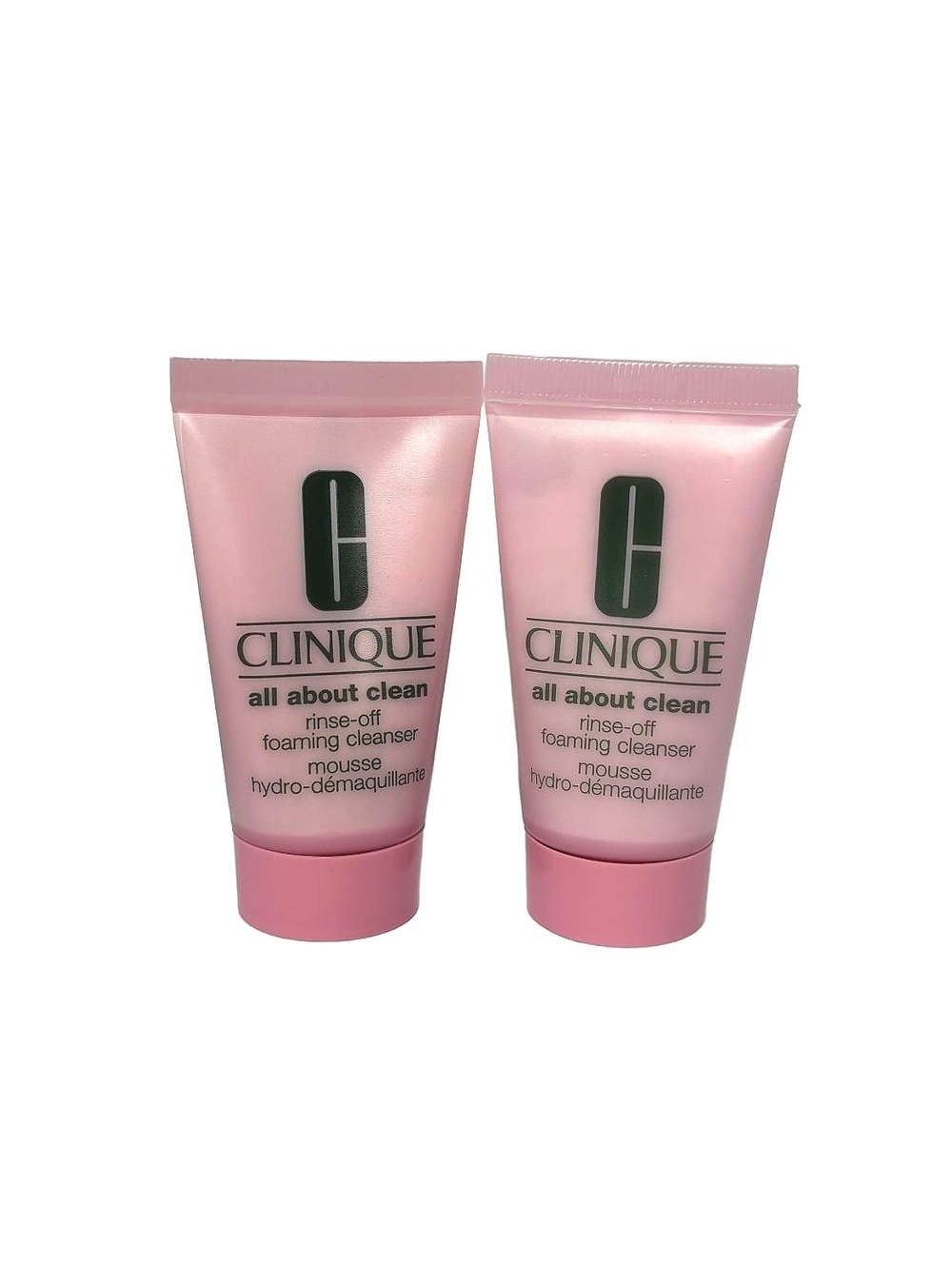 Clinique All About Clean Rinse Off Foaming Cleanser 30ml Set of 2 Travel Size